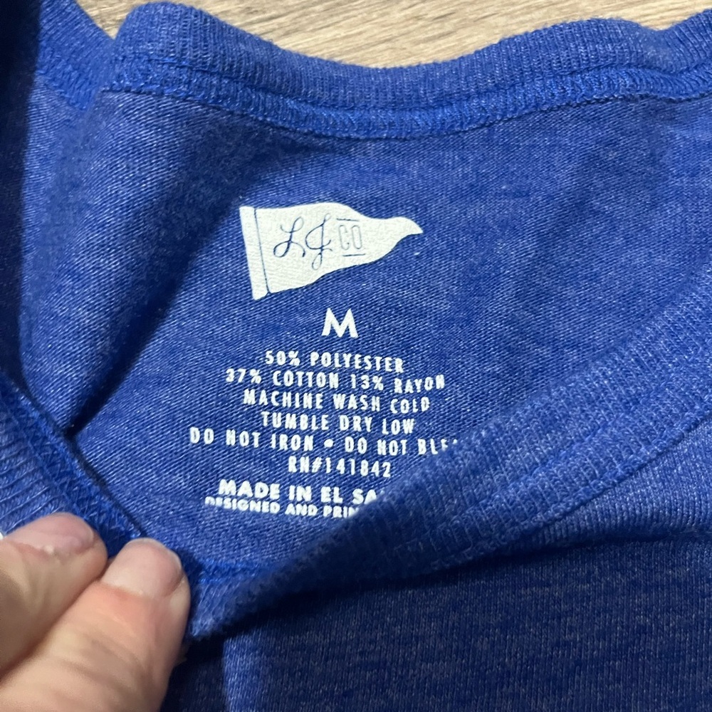 Lauren James Blue Short Sleeve Tee Voted Most Likely to Tailgate- Medium - Picture 2 of 5